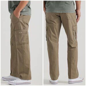 Wrangler MEN'S RIPSTOP CARGO PANTs Khaki 44x32 NWT